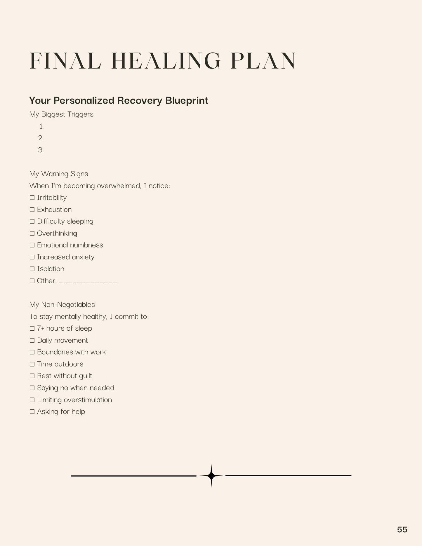 High Functioning But Not Okay Workbook | Digital Download | Anxiety & Burnout Journal