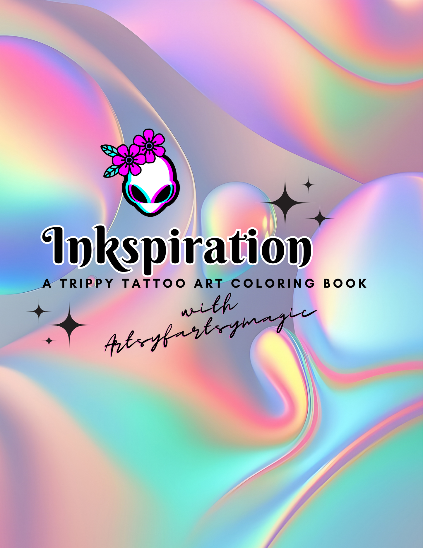 Inkspiration: A Trippy Tattoo Art Coloring Book | Digital Download | Adult Coloring Pages