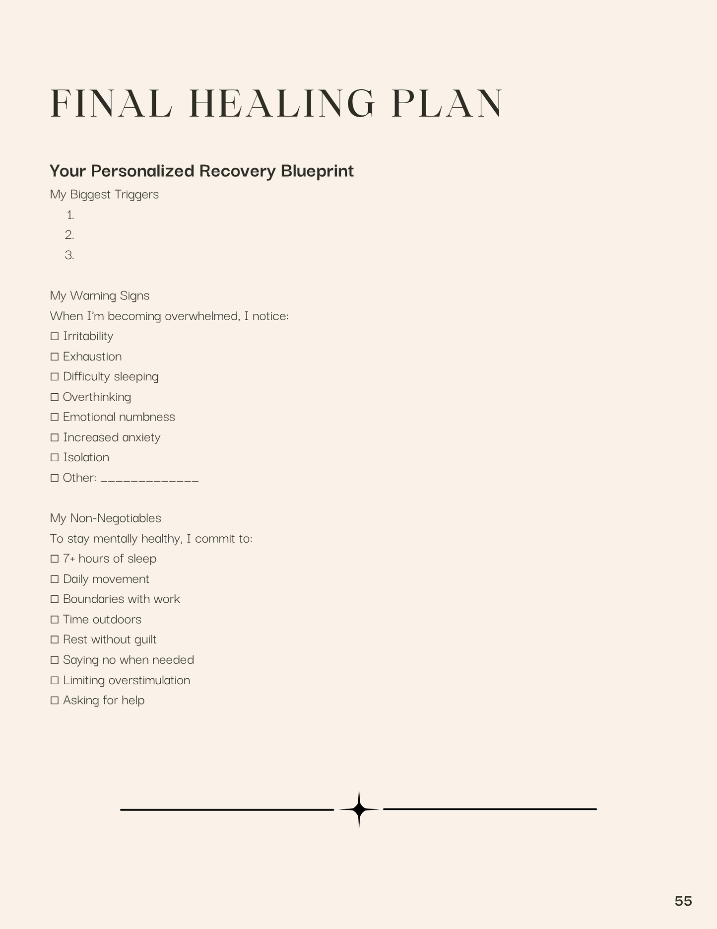 High Functioning But Not Okay Workbook | Physical + Digital Bundle | Anxiety & Burnout Journal