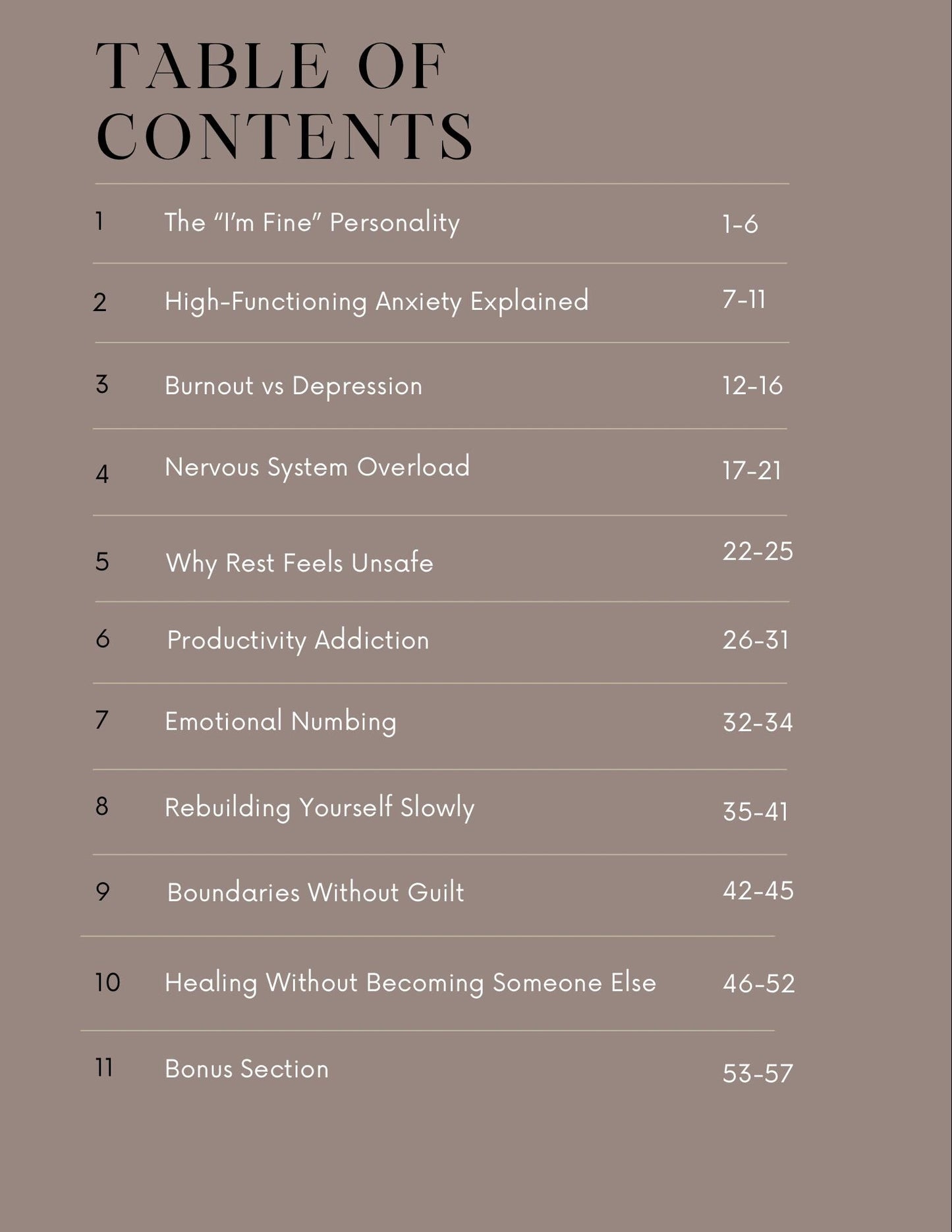 High Functioning But Not Okay Workbook | Digital Download | Anxiety & Burnout Journal
